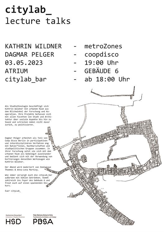 Plakat_Vortrag_Kathrin Wildner+Dagmar Pelger